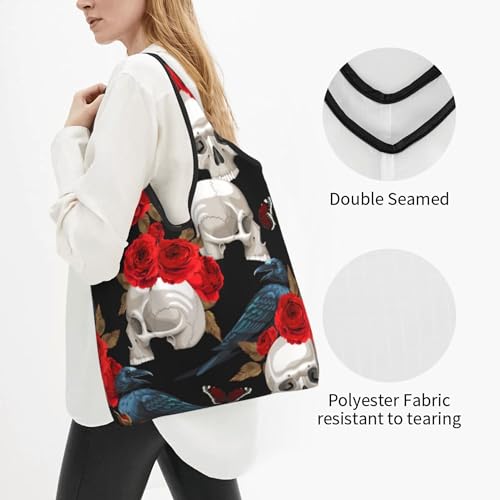 Reusable Grocery Bags Washable Foldable Shopping Bags Reusable Shopping Tote3