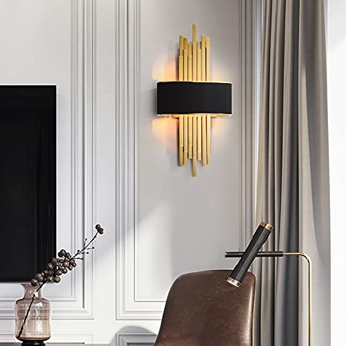 Lámpara de pared LED de metal dorado de 90-260V para el dormitorio 6