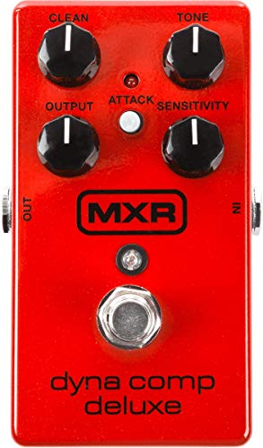 MXR Dyna Comp Deluxe Compressor Guitar Effects Pedal (M228) , Red