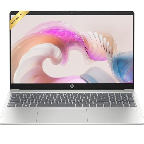 Image of HP 15.6 inch Laptop | 6-Core AMD Ryzen 5 5625U | 256GB PCIe SSD | 8GB DDR4 RAM | Windows 11 with Office 365 for The Web | Full-Size Keyboard | no Mouse | Everyday Tasks