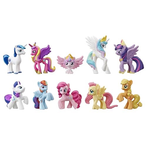 My Little Pony Toy Rainbow Equestria Favorites 10 Figure Collection, for Kids Ages 3 Years Old and Up (Amazon Exclusive)