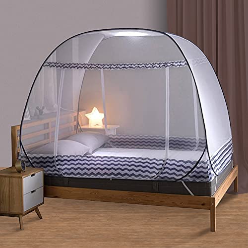 Olingline Mosquito Net for Bed Full to King Size Pop UP Mosquito Netting with Bottom Foldable Mosquito Nets Large Portable for Baby Adults 72 x 78 x 59 inch