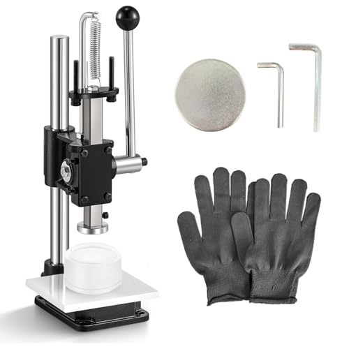 ERPHIC Bath Ball Pressing Machine with a Round Soap Shampoo Bar Mold, Adjustable Height Shower Steamer Press Machine for DIY Handmade Spa Gifts and Soap Crafting