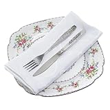 Design élégant : Grâce à l'effet Cadiz simple mais élégant sur la serviette, il offre un aspect élégant et luxueux à la serviette. Elle est magnifique lorsqu'elle est placée ou décorée avec le même motif de nappe