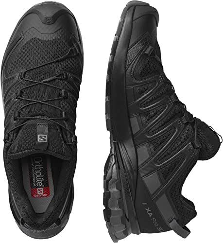 Image of Salomon Mens Salomon Men's Xa Pro 3D V8 Trail Running Shoes for Men, Black /Black /Magnet, 12