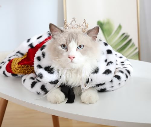 Lovelyshop Die phallenkollektion vergoldeten royal Saury-perlen mit volldressierten Hunden und Katzen Haarschmuck in kleinen größen