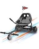 Awwscooter K1 Go-Kart Seat Attachment for Self-Balancing Scooters, Adjustable Frame Fits 6.5