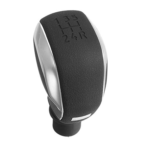 Gear Shift knob Manual 5 Speed ABS Plastic Transmission Gear knob fit for Peugeot 106 107 206 207 306 307 308 3008 406 5008 605 807 (Non-Polished)