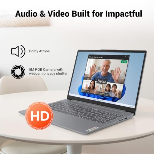 Image of Lenovo IdeaPad Slim 3 15.6 inch Laptop, Intel N150, 15.6 inch FHD, 8GB DDR5 + 128GB