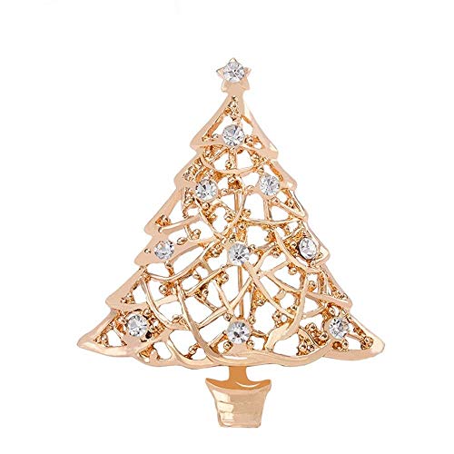 Preisvergleich Produktbild Festival Europäischen und Amerikanischen Weihnachtsbaum Brosche Diamant Cartoon Brosche Schmuck