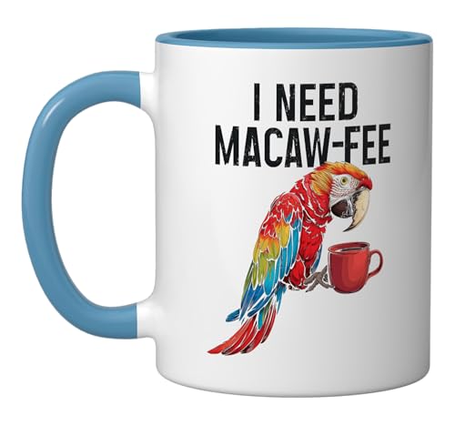 Taza de Cerámica Azul y Blanco 11 onzas miniatura 1
