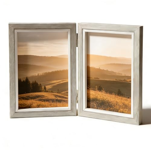 Double Photo Frame 6x4 Hinged Folding Picture Frames