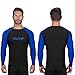 Elite Sports New Item Full Long Sleeve Compression, Mma, Bjj, No Gi, Cross Training Rash Guard, Large, Blue