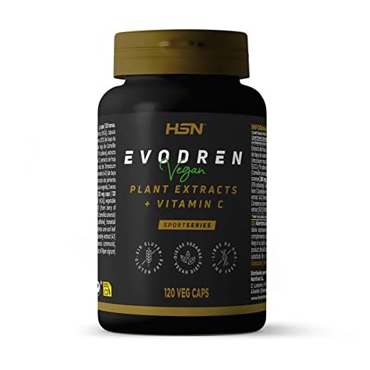 Complejo Extractos Herbales Evodren de HSN | 120 Cápsulas Vegetales Té Verde, Garcinia Cambogia, Cola de Caballo, Diente de León (ALTO contenido en Vitamina C) | No-GMO, Vegano, Sin Gluten