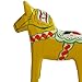Swedish Dala Horse Statue Collection Traditional Wood Sculpture Desktop Ornament for Bedroom Living Room Fireplace Decor Gift, Yellow
