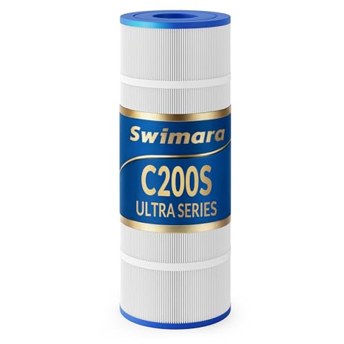 Swimara Pool Filter Cartridge 5oz Trilobal Heavy-Duty Fabric Ultra Series Compatible with Hayward SwimClear C200S Replacement for CX200XRE CS200E PA200S 200 Sq. Ft. (10.1 Dia)