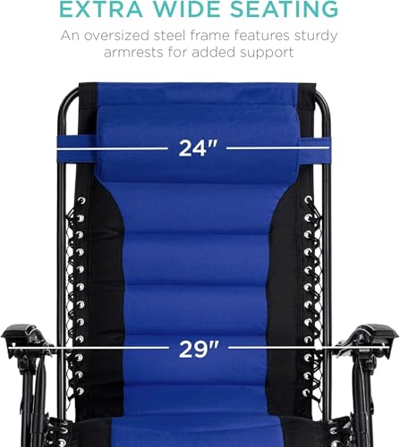 Folding Rest Chair Comfortable Padded Headrest Built-in Handle Perfect for Outdoor Leisure, Beach Trips, Picnics, Hiking, Fishing, Camping, Backyard, and Travel (Blue Star)