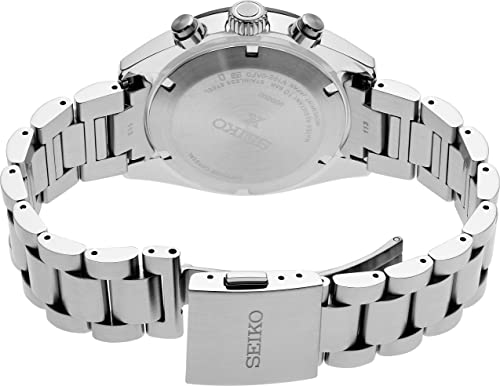 seiko ssc813 solar watch for men - prospex speedtimer collection - stainless steel lumibrite display water-resistant 100m