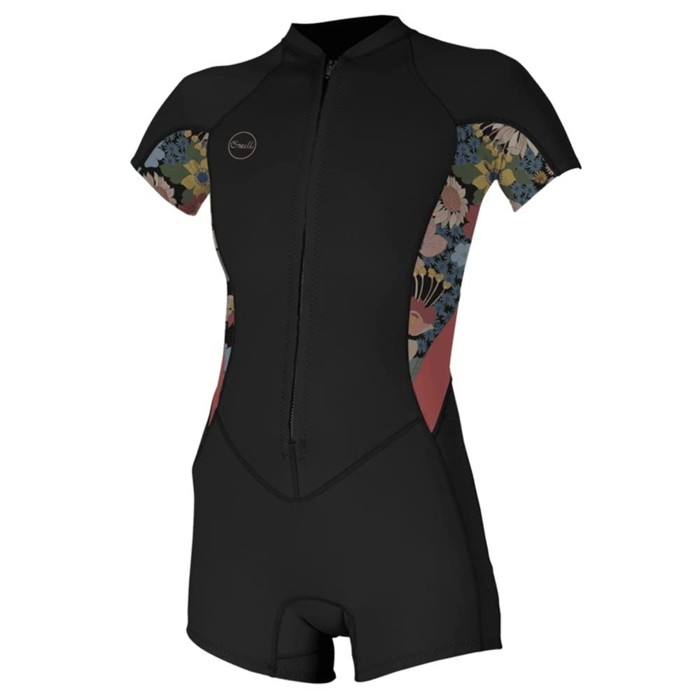 O'NEILLWomen's Bahia 2/1mm Full Zip, Short Sleeve, Spring Wetsuit