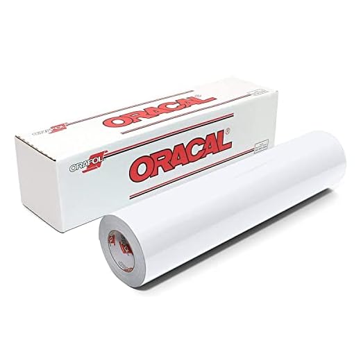 ORACAL 651 Matte White Finish Vinyl Roll – Durable Vinyl for DIY Projects & Sign Making, (12" x 15ft)