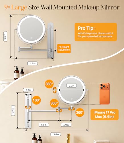 Smart LED Vanity Makeup Mirror