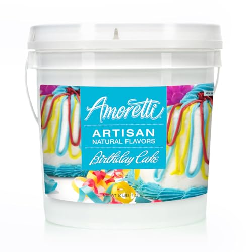 Amoretti - Natural Birthday Cake Artisan Flavor Paste, 10 lbs,