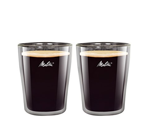 Verres à Café Long Double Paroi Melitta Anti-Brulure 200 ml Pour Over