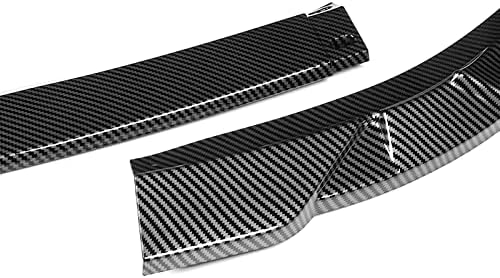 3PCS Front Bumper Lip Kit fit for compatible with 2013-2015 Lexus ES350 / ES300h, STP-Style Splitter Trim Protection Spoiler, Air-Dam-Chin-Diffuser (Carbon Look)