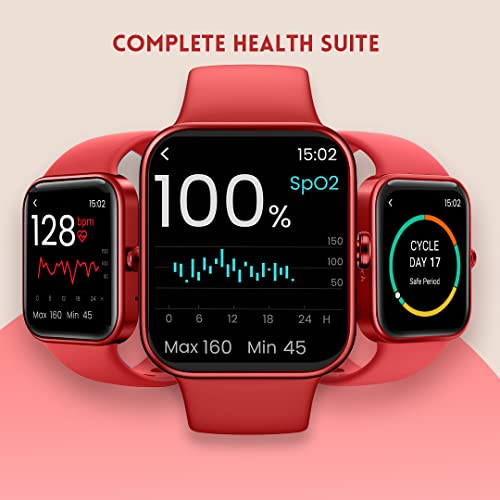 Image of Fastrack Reflex Vox Smartwatch|Alexa Built-in|Bright HD Display|Upto 10 Days Battery|5 ATM Water Resistance|Multiple Sports Modes|100+ Watchfaces|24x7 HRM|Sp02|Stress Monitor|Camera & Music Control