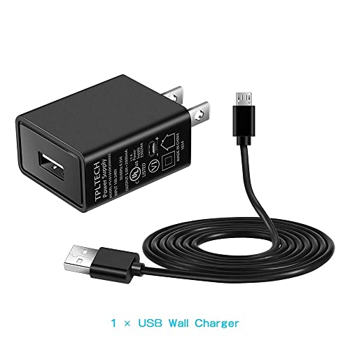 [Ul Listed] Phone Charger Adapter Wall Charger 5Ft Usb Cable Compatible With Kyocera E4233 Duraplus, Cadence Lte S2720 /Brigadier/Rally S1370 / Kona/Hydro Air 5Ft Micro Usb Charging Port #TOP1