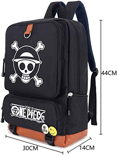 Roffatide Anime One Piece Luminous Backpack Straw Hat Crew Book Bag Laptop School Bag #TOP2
