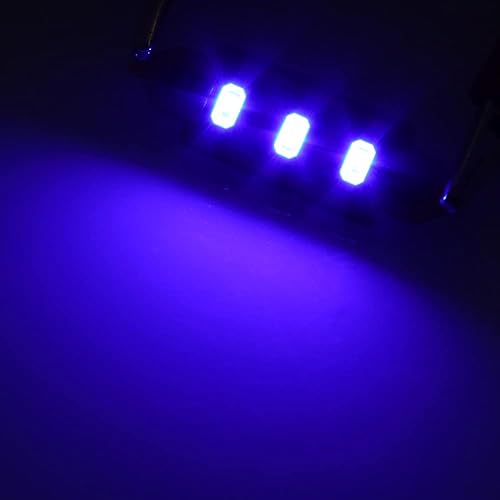 Miniatura 6 de ECCPP Bombilla LED de festón de 0.079 x 1.614 in, interior azul 3-5730-SMD 211 212-2 214-2 211-2 214-2 6411 560 569 578 apta para cúpula de mapa,
