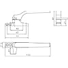 Window Handle,UPVC Window Handle, Door and Window Handles, Door and Window Lock Old Fashioned Inside and Outside Window Handle Sliding Window Buckle Lock Accessories