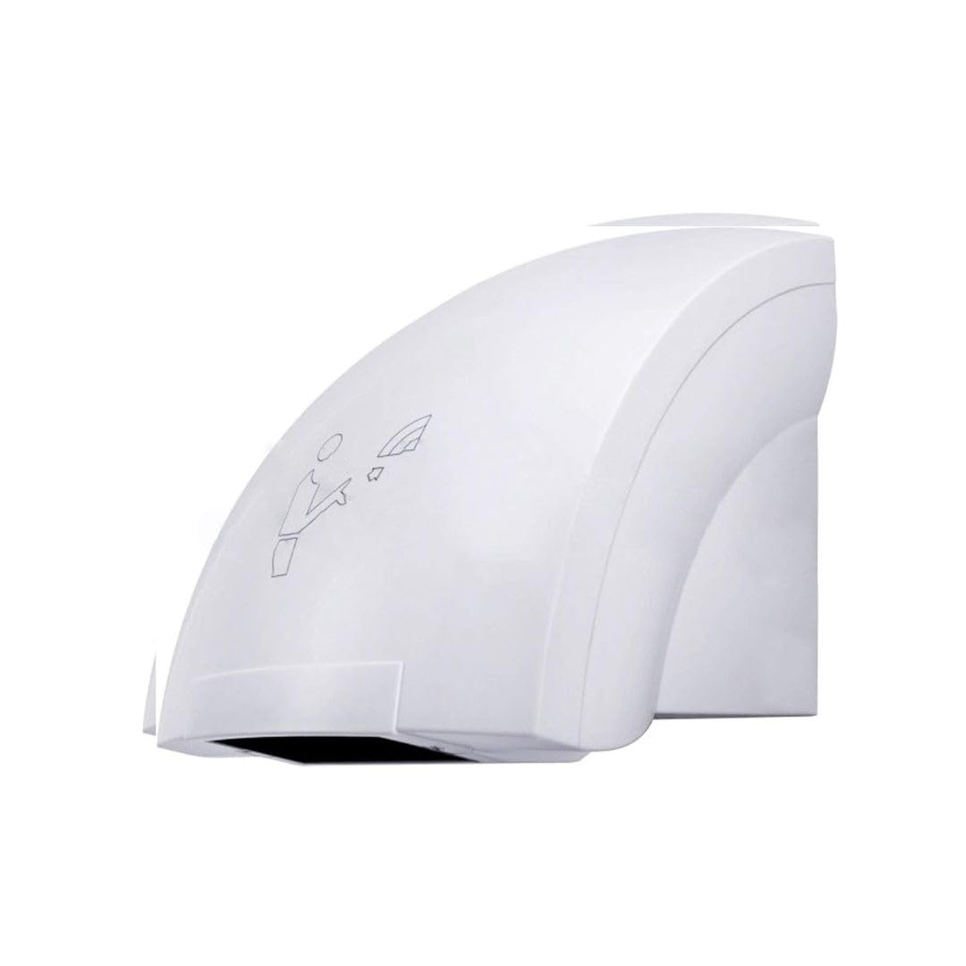 YASTA Asciugamani Automatico Elettrico Hotel Asciuga Mani ad Aria Calda da Parete Bagno con Sensore Fotocellula (1800 Watt) Coppia
