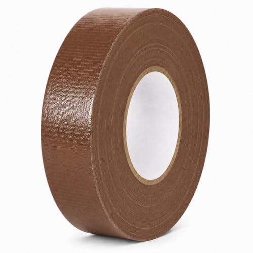 Image of GGR Supplies CDT-36 Industrial Grade Cloth Duct Tape, Dark Brown 1.5 Inch x 60 Yards, Waterproof UV Resistant Heavy Duty, Clean Removal with No Sticky Residue for Repairs, Packaging, and Bundling