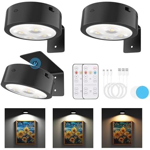 Narotood 3 Pack Wireless Picture Lights Cover