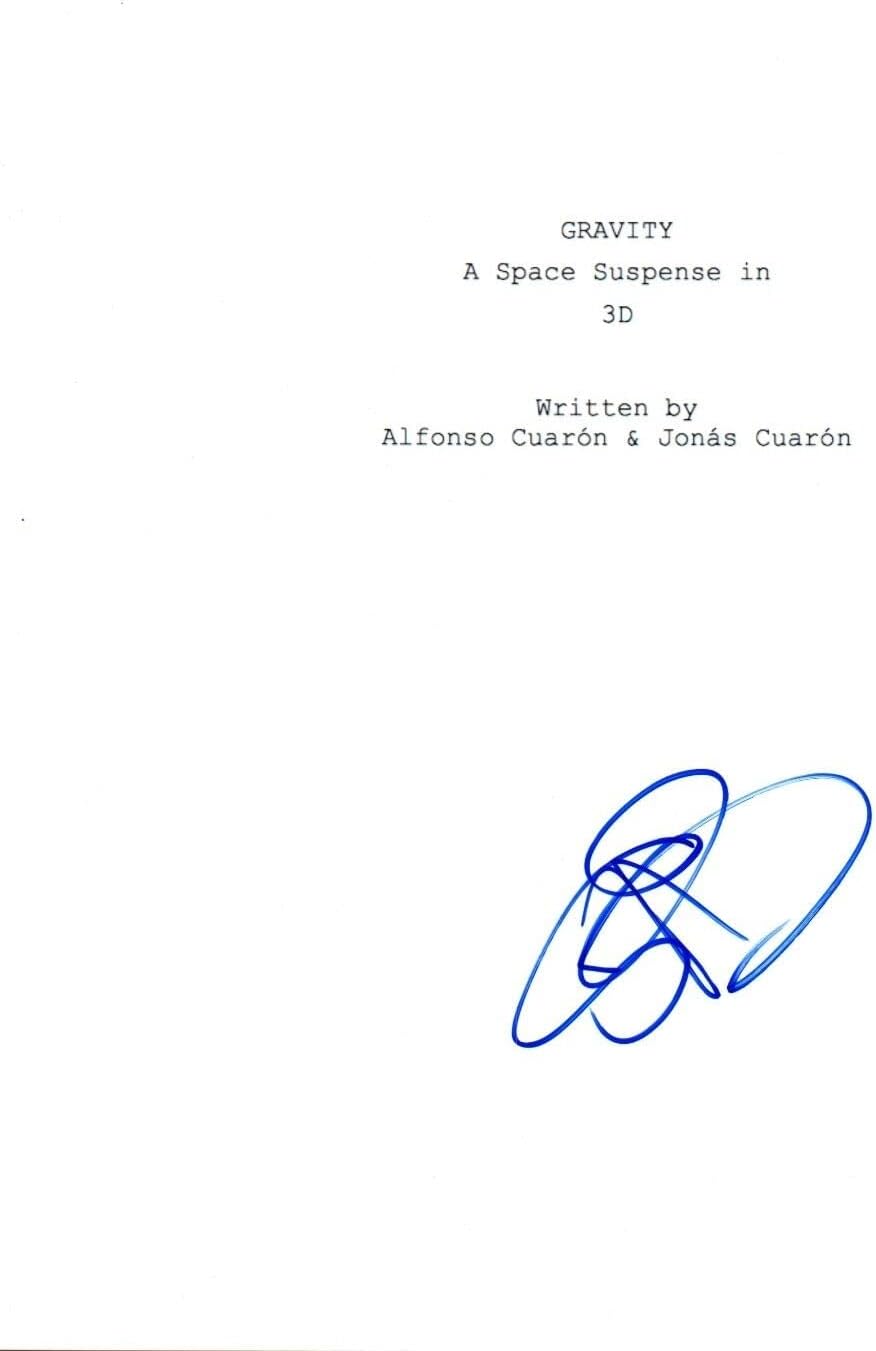 Amazon.com: Sandra Bullock Signed Autographed GRAVITY Full Movie Script ...