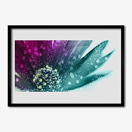 Cadre en MDF haut de gamme avec affiche nature fleur | Décoration murale Tulup
