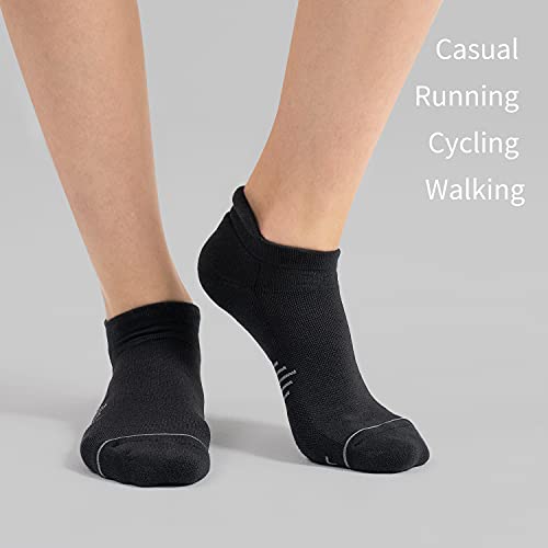 FITRELL 6 Pack Womens Ankle Running Socks Cushioned Low Cut Tab Athletic Socks4
