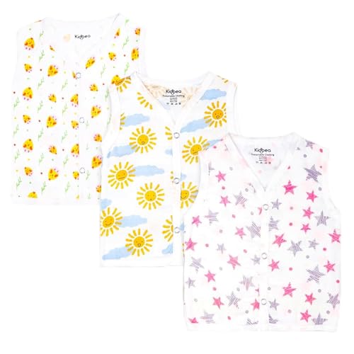Image of Kidbea Extra Soft Mulmul Cotton Jhabla Cloth for New Born Baby Set