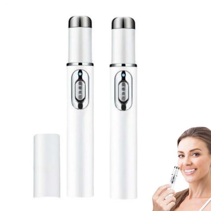 Lápiz Láser No Invasivo Eliminar Lunares Y Verrugas, 2 Pack Lápiz Láser Eliminar Verrugas, Lápizs Lásers No Irritante Para Rostro Cuerpo, Lápizs Eliminars Manchas Oscuras Verruga, Para Todo Tipo Piel