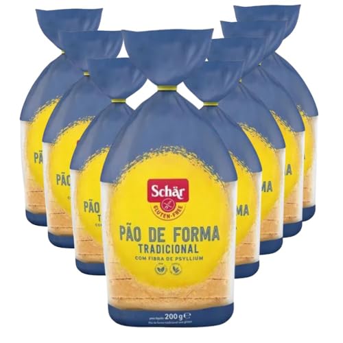 Pão de Forma Sem Glúten Tradicional Schar 200g - 8 pacotes