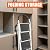 Jack Boss 3 Step Ladder, Folding Lightweight Step Stool with Wide Anti-Slip Pedal for Home, Office, Kitchen and Garage, Service Height 27.2 inch, 400 lbs Capacity