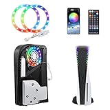 control remoto luces rgb - 8-color LED light strip specially designed for both PS5 Digital and UHD Disk Edition consoles.