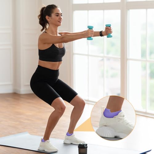 Men’s Running Socks Non-Slip Cushioned Moisture Wicking,Material Coolmax for Gym Sports Basketball (1 Pair)4