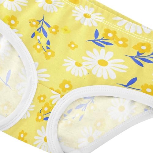 Summer Flowers Floral Yellow Toddler Girls's Underwear 2T 23022174
