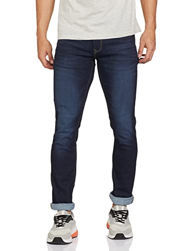 Image of Spykar Men's Mid Rise Slim Jeans
