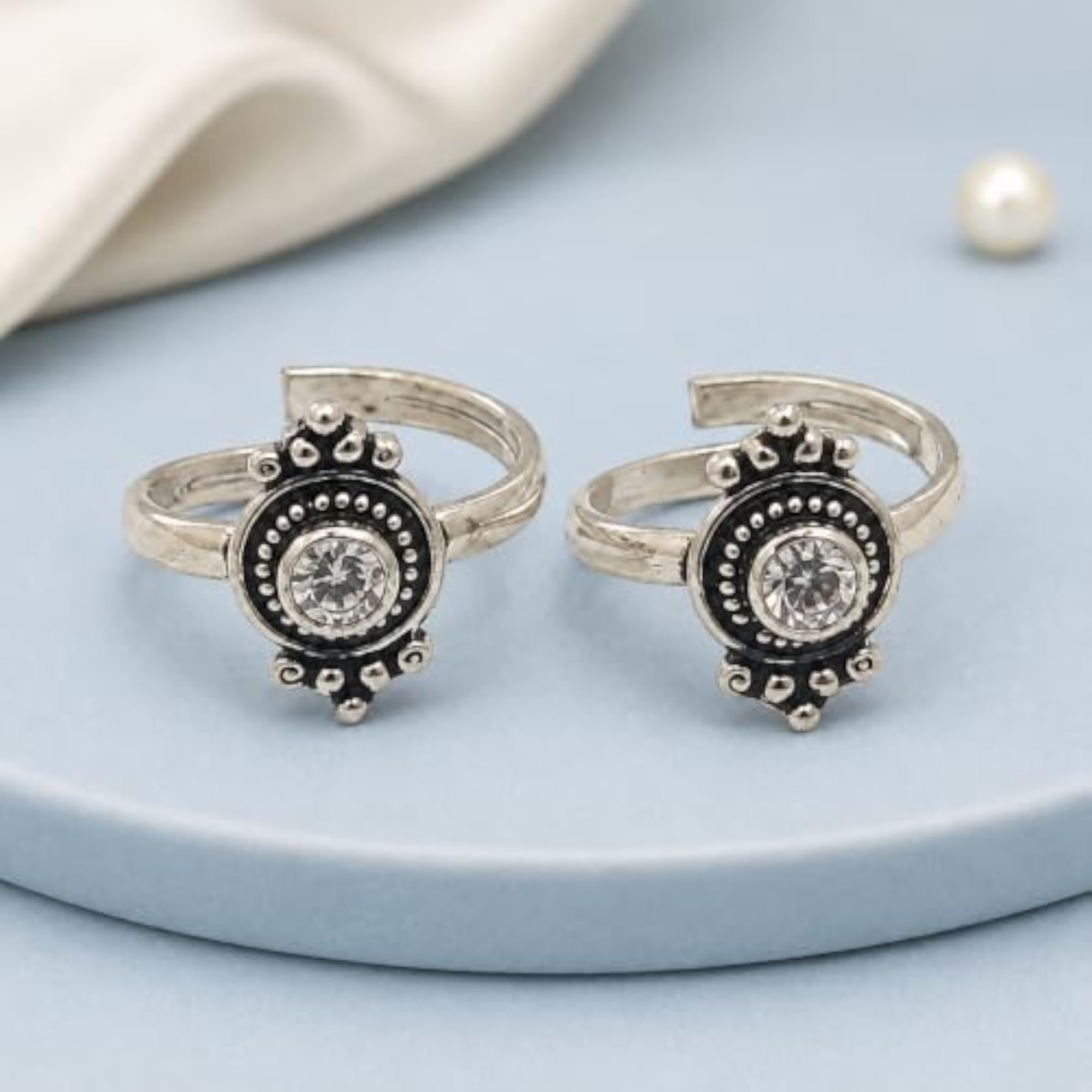 925 Silver Rhea Toe Ring with Certificate of Authenticity