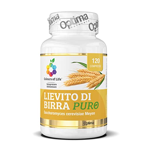 Colours of Life Lievito di Birra Puro - Integratore di Lievito di Birra, naturalmente ricco di nutrienti - Vegano, 120 compresse