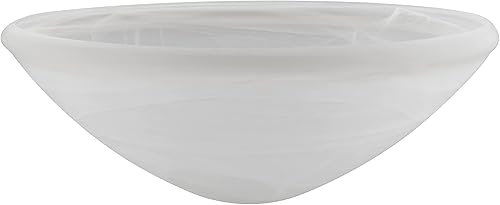 Vista 42 de Aspen Creative Frosted 23100-01A Pantalla de vidrio de repuesto estilo transicional estilo antorcha, 5 pulgadas de alto x 12-7/8 pulgadas